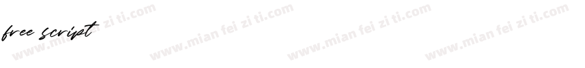 free script字体转换